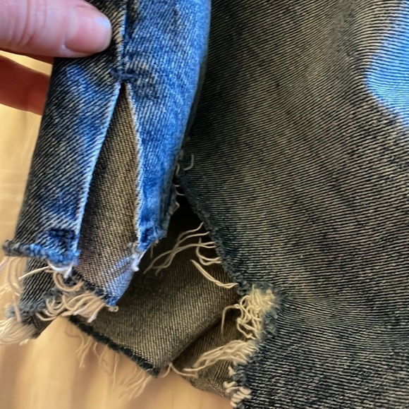 Abercrombie & Fitch The Cutoff Short High Rise Curve Love Denim Shorts Size 26 - Picture 7 of 11